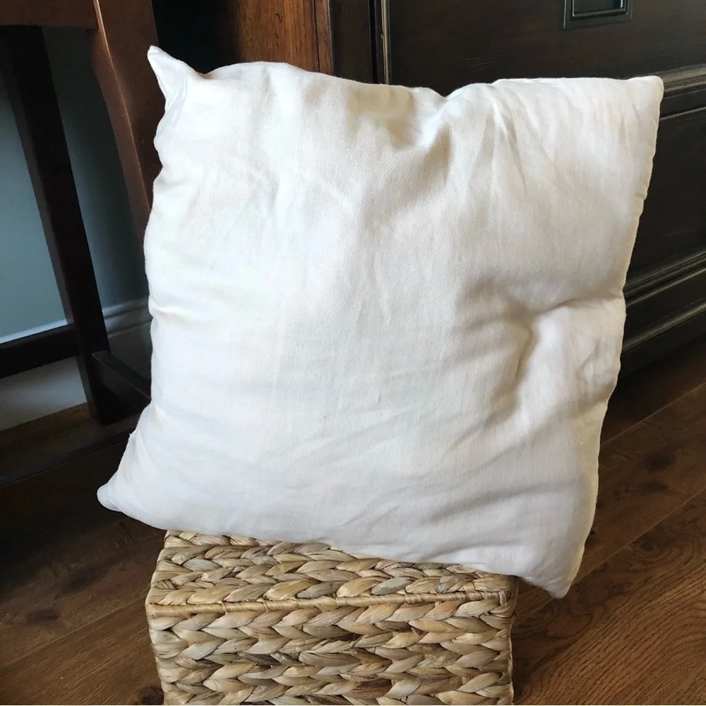 Brown and tan pillow - pillow insert.